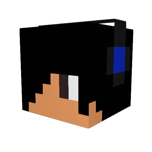 MateooooxD Minecraft avatar head, 3D render