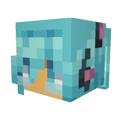 Mateoplayz500 Minecraft avatar head, 3D render