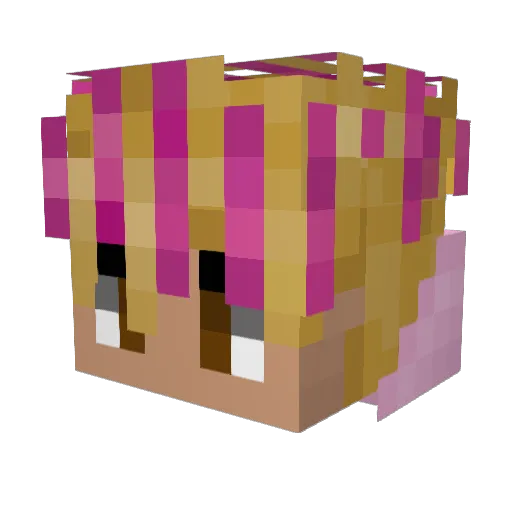 MateosNitro Minecraft avatar head, 3D render