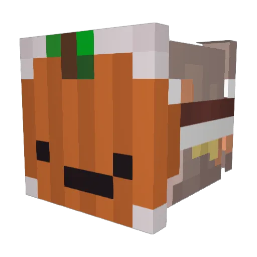 MaterCars Minecraft avatar head, 3D render