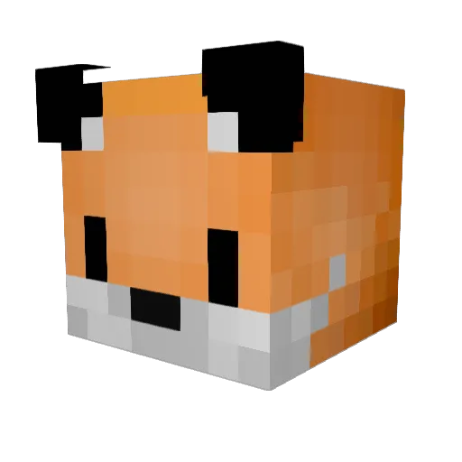 MaterWelon12 Minecraft avatar head, 3D render