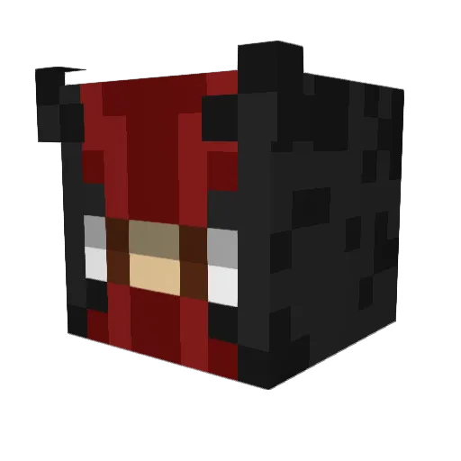 Materex445 Minecraft avatar head, 3D render