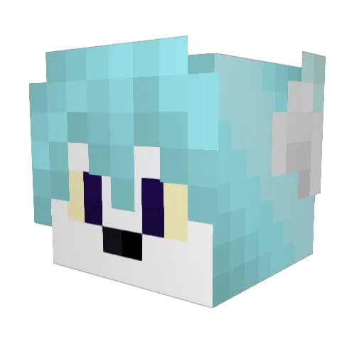 MaterialGworl69 Minecraft avatar head, 3D render