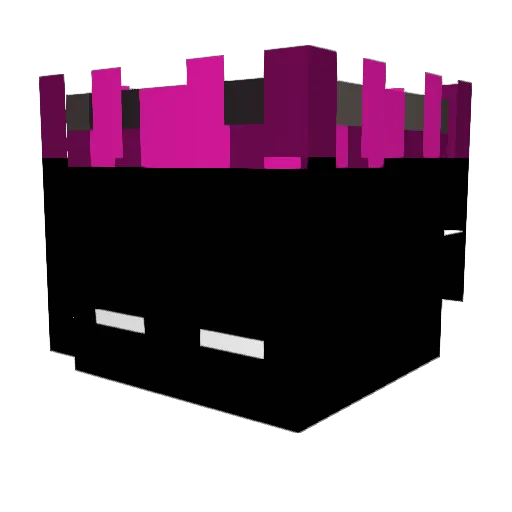 Materialisation Minecraft avatar head, 3D render