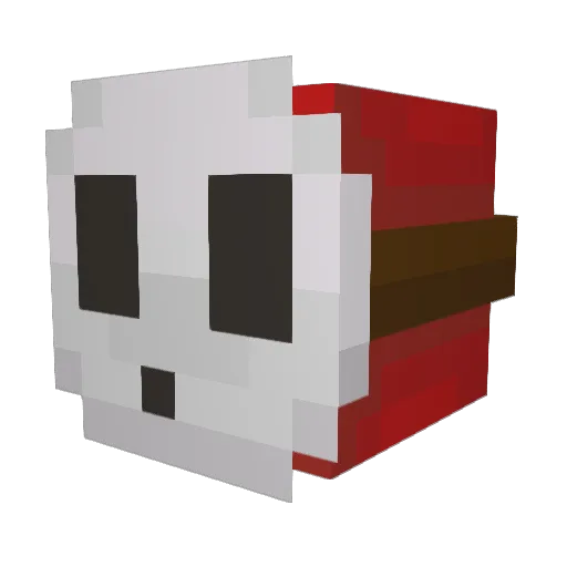 Materror Minecraft avatar head, 3D render