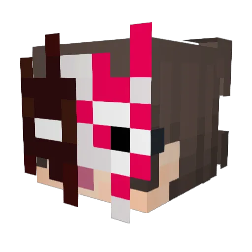 MatesU09 Minecraft avatar head, 3D render