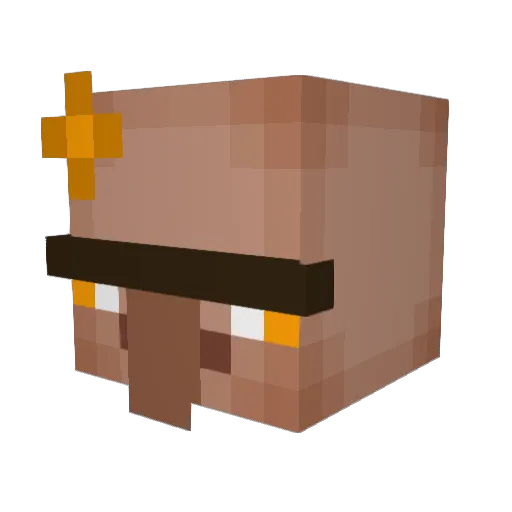 Matesakk Minecraft avatar head, 3D render