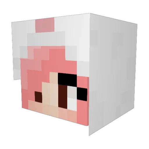 Matesey Minecraft avatar head, 3D render
