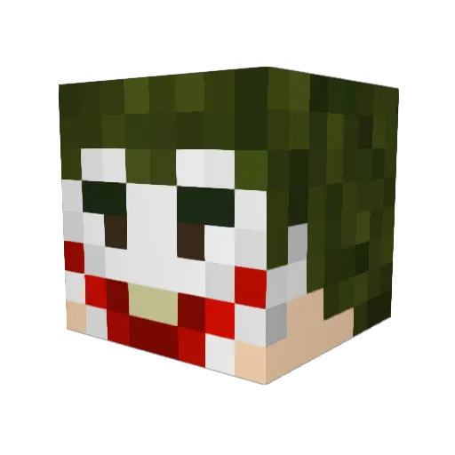 Matesh16 Minecraft avatar head, 3D render