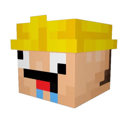 Mateu176 Minecraft avatar head, 3D render