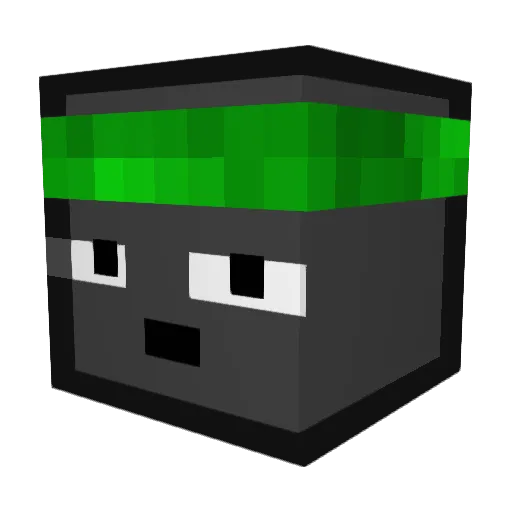 MateuszStrak Minecraft avatar head, 3D render