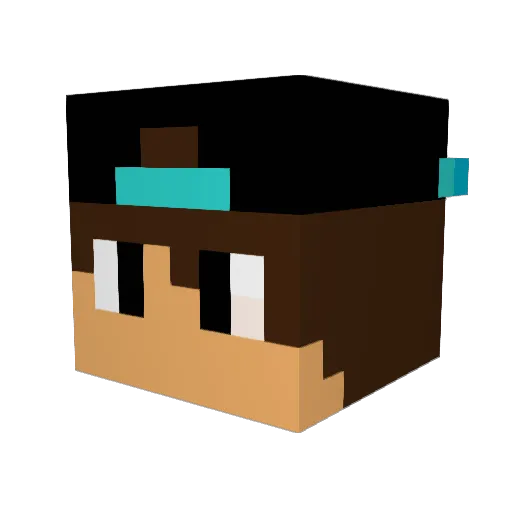 Mateuszin_ Minecraft avatar head, 3D render