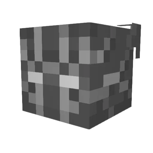 MateuxG Minecraft avatar head, 3D render
