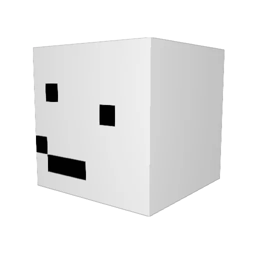 Mateuzin27 Minecraft avatar head, 3D render