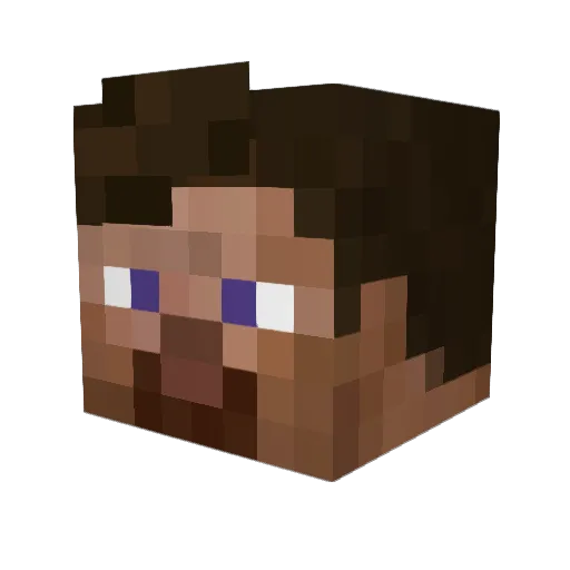 Mateww00 Minecraft avatar head, 3D render
