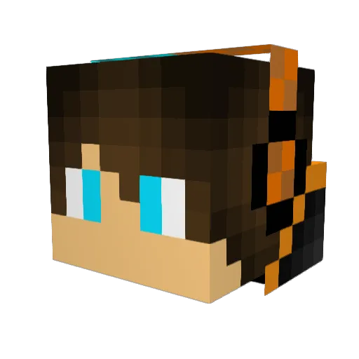Matex2000 Minecraft avatar head, 3D render