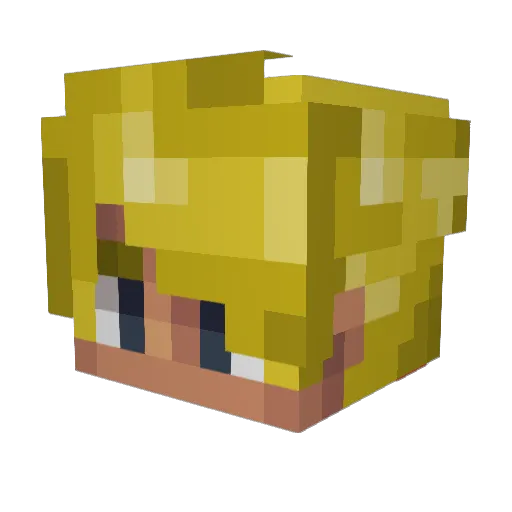 Matex__ Minecraft avatar head, 3D render