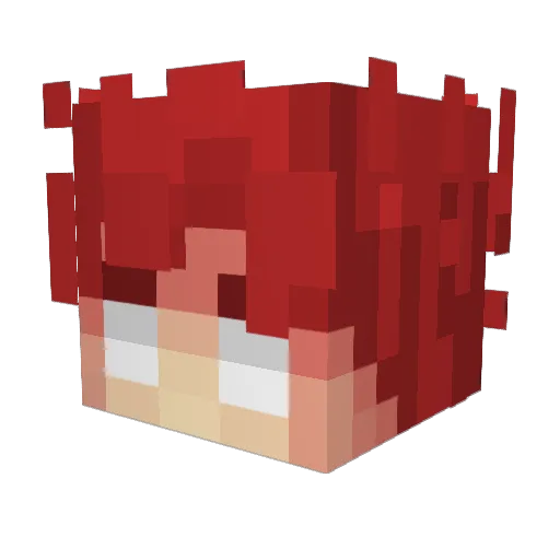 Matfface Minecraft avatar head, 3D render