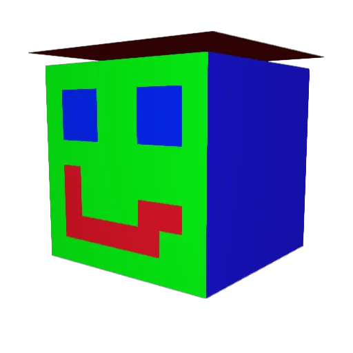 Matfire7 Minecraft avatar head, 3D render