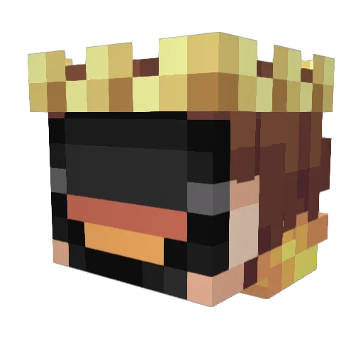 Matg0r Minecraft avatar head, 3D render