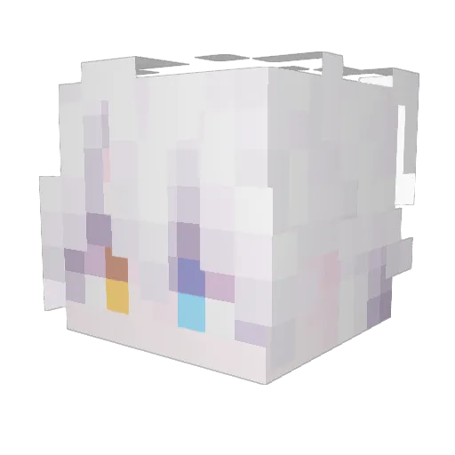 Matgal1210 Minecraft avatar head, 3D render