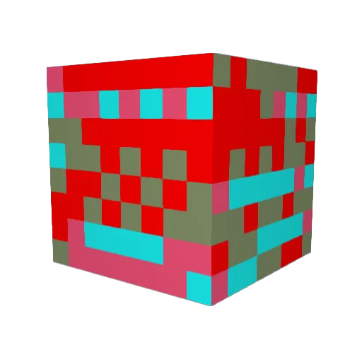 Math0012 Minecraft avatar head, 3D render
