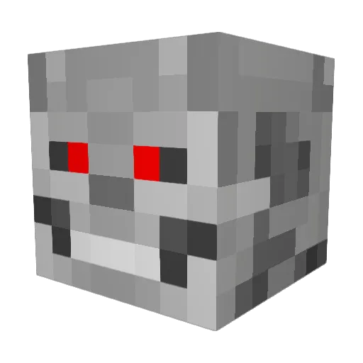 Math1809 Minecraft avatar head, 3D render