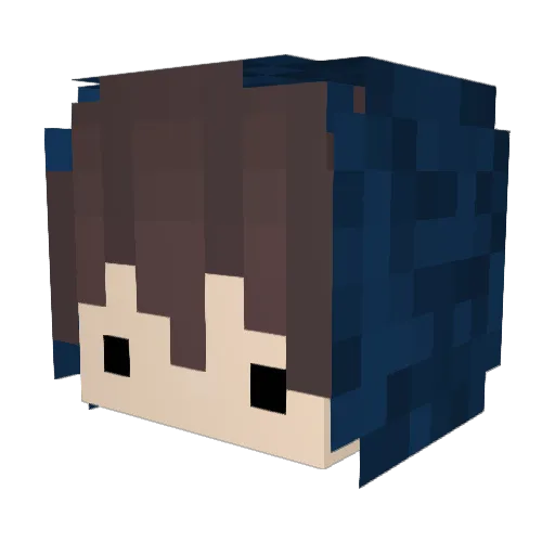 Math2513 Minecraft avatar head, 3D render