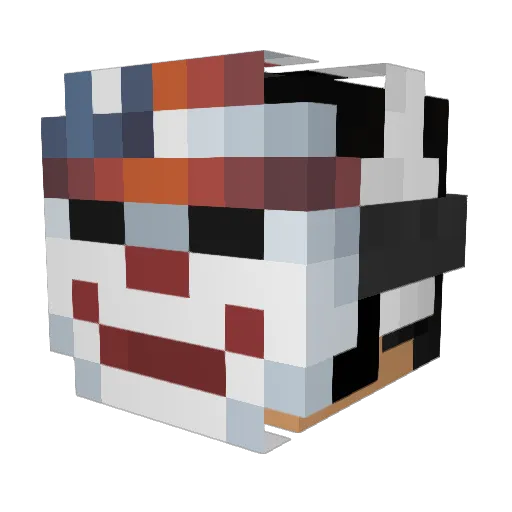 MathCarvalho Minecraft avatar head, 3D render