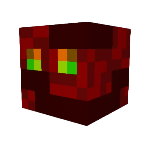 MathCraftV Minecraft avatar head, 3D render