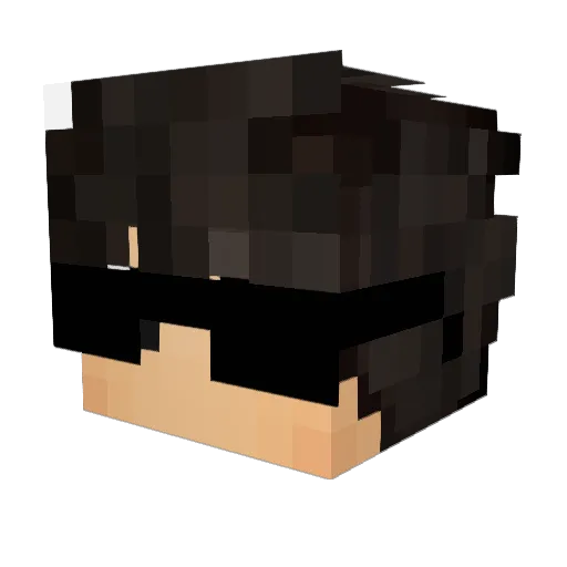 MathGhost Minecraft avatar head, 3D render