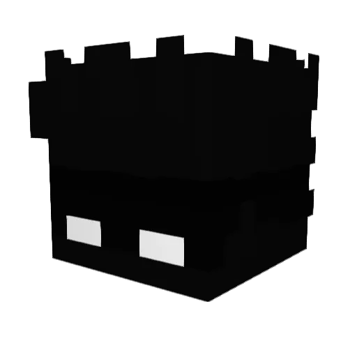MathLaClim Minecraft avatar head, 3D render