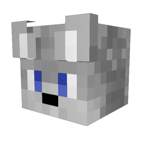 MathPRG Minecraft avatar head, 3D render