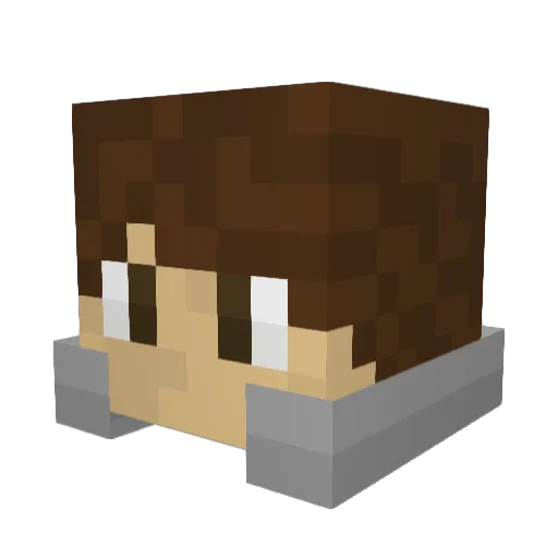 MathSim Minecraft avatar head, 3D render