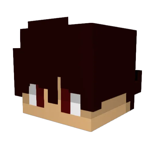 MathZykk Minecraft avatar head, 3D render