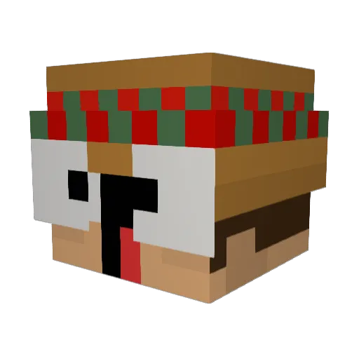 Mathdel1202 Minecraft avatar head, 3D render