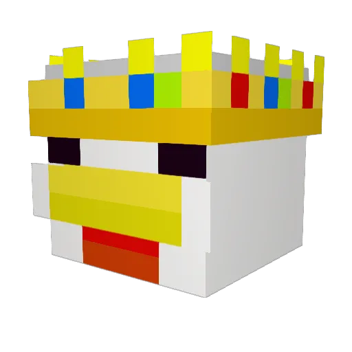 Matheburger Minecraft avatar head, 3D render