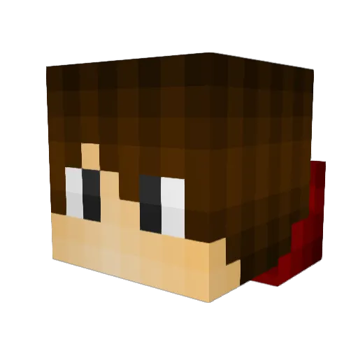 Matheeusf Minecraft avatar head, 3D render