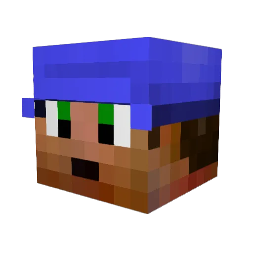 Mathes06 Minecraft avatar head, 3D render