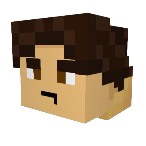 MatheusBonc Minecraft avatar head, 3D render