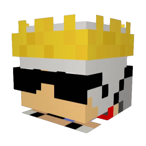 MatheusFEKK Minecraft avatar head, 3D render