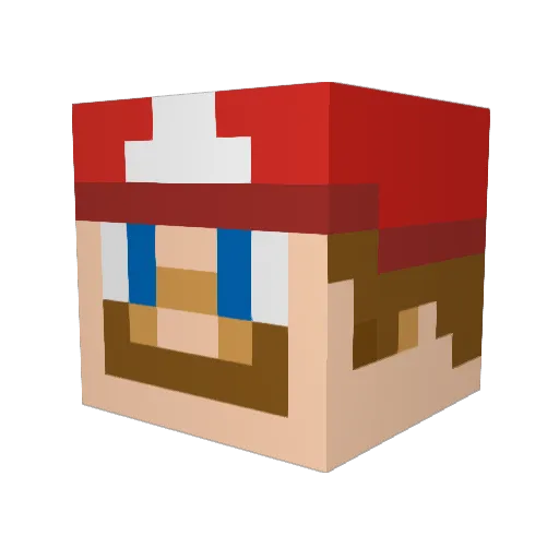 MatheusHK Minecraft avatar head, 3D render