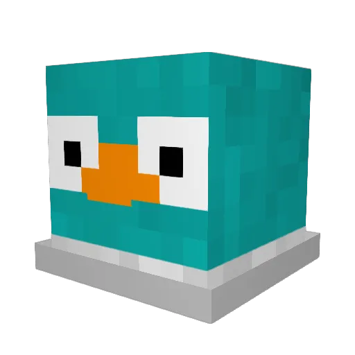 MatheusTF Minecraft avatar head, 3D render