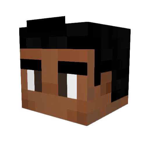 Matheusarceu Minecraft avatar head, 3D render