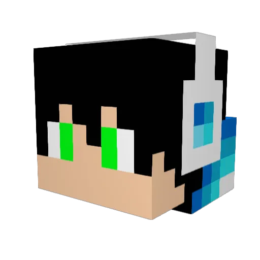 Matheuslealzinho Minecraft avatar head, 3D render