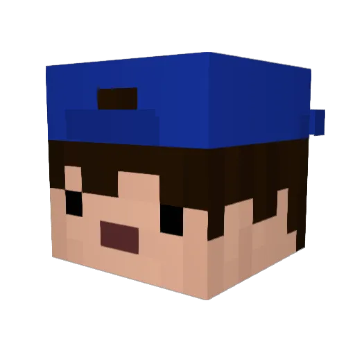 Matheusplaysii Minecraft avatar head, 3D render