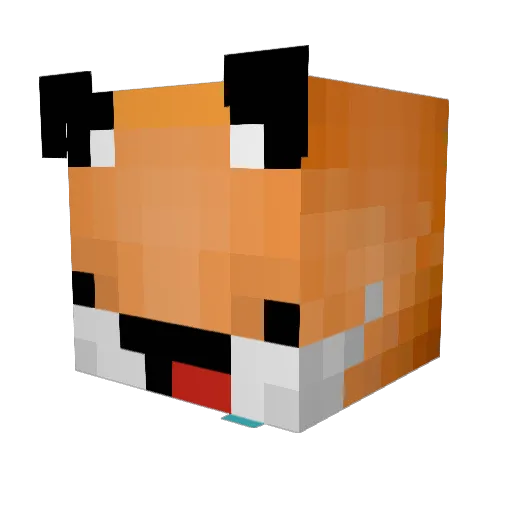 Mathew Minecraft avatar head, 3D render