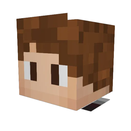 Matheyn Minecraft avatar head, 3D render