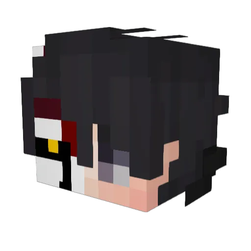 Mathfly17 Minecraft avatar head, 3D render