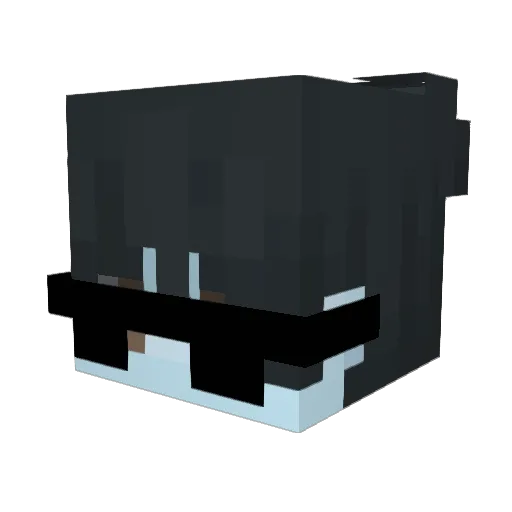MathhOne Minecraft avatar head, 3D render